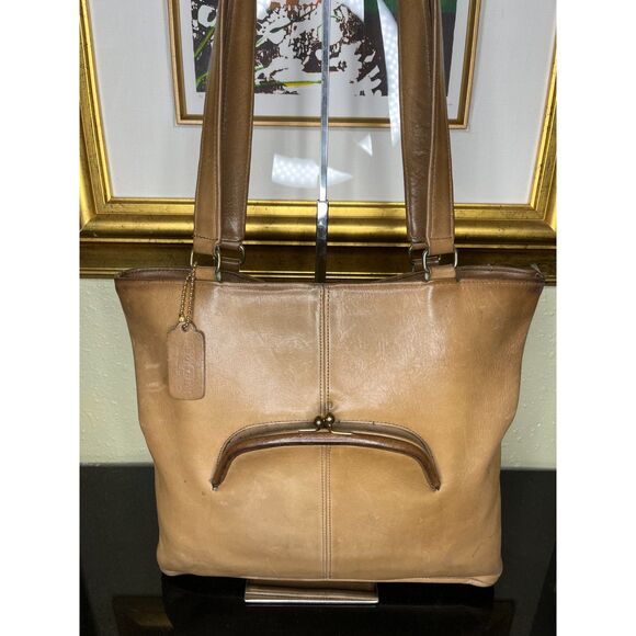 Coach Skinny Tote 60's Bonnie Cashin Tabac Leather #9546 Talon Zipper RARE! - Picture 1 of 12